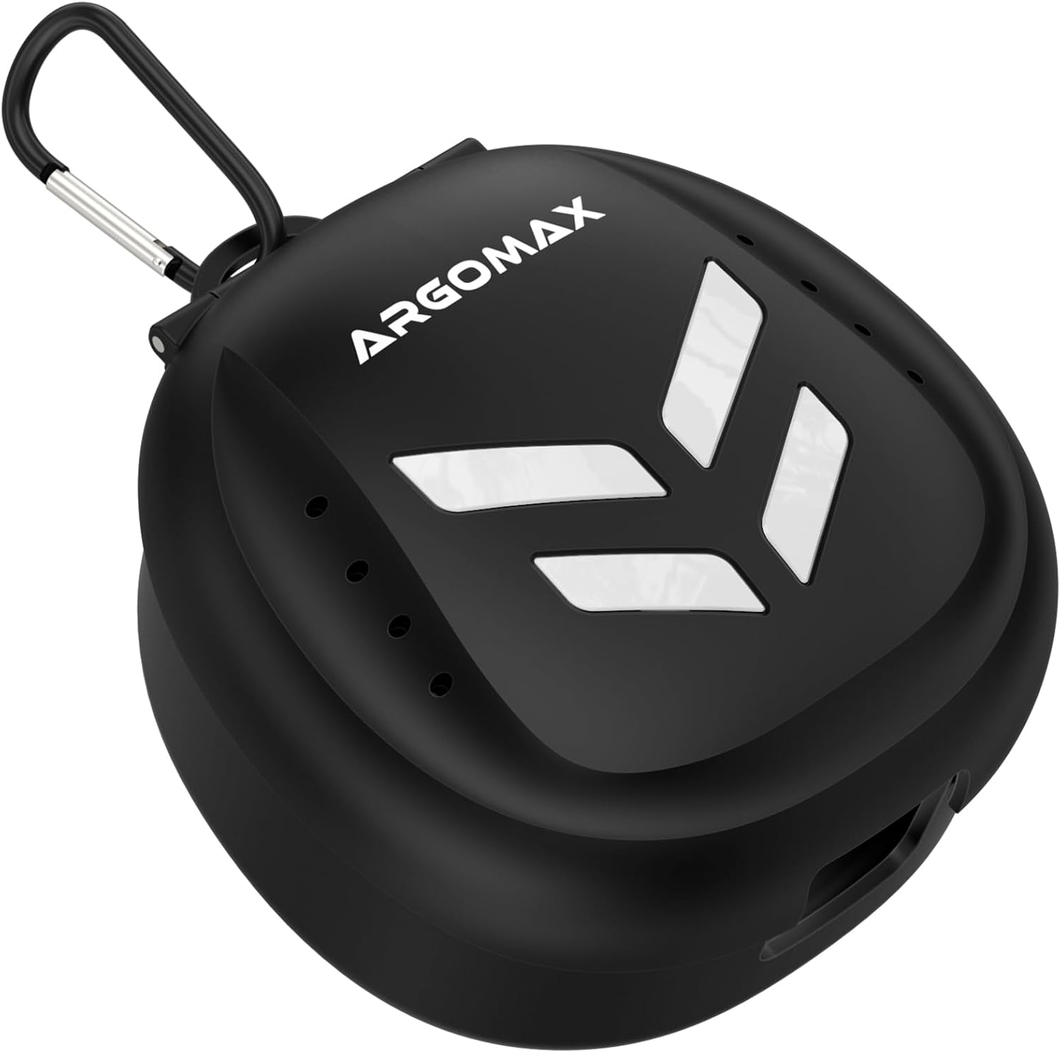 ARGOMAX Mouth Guard Case Sports, Professional Storage of Mouthguards with Lip Protection, Compatible with Various Brands of Football Lip Guard, Black+White.