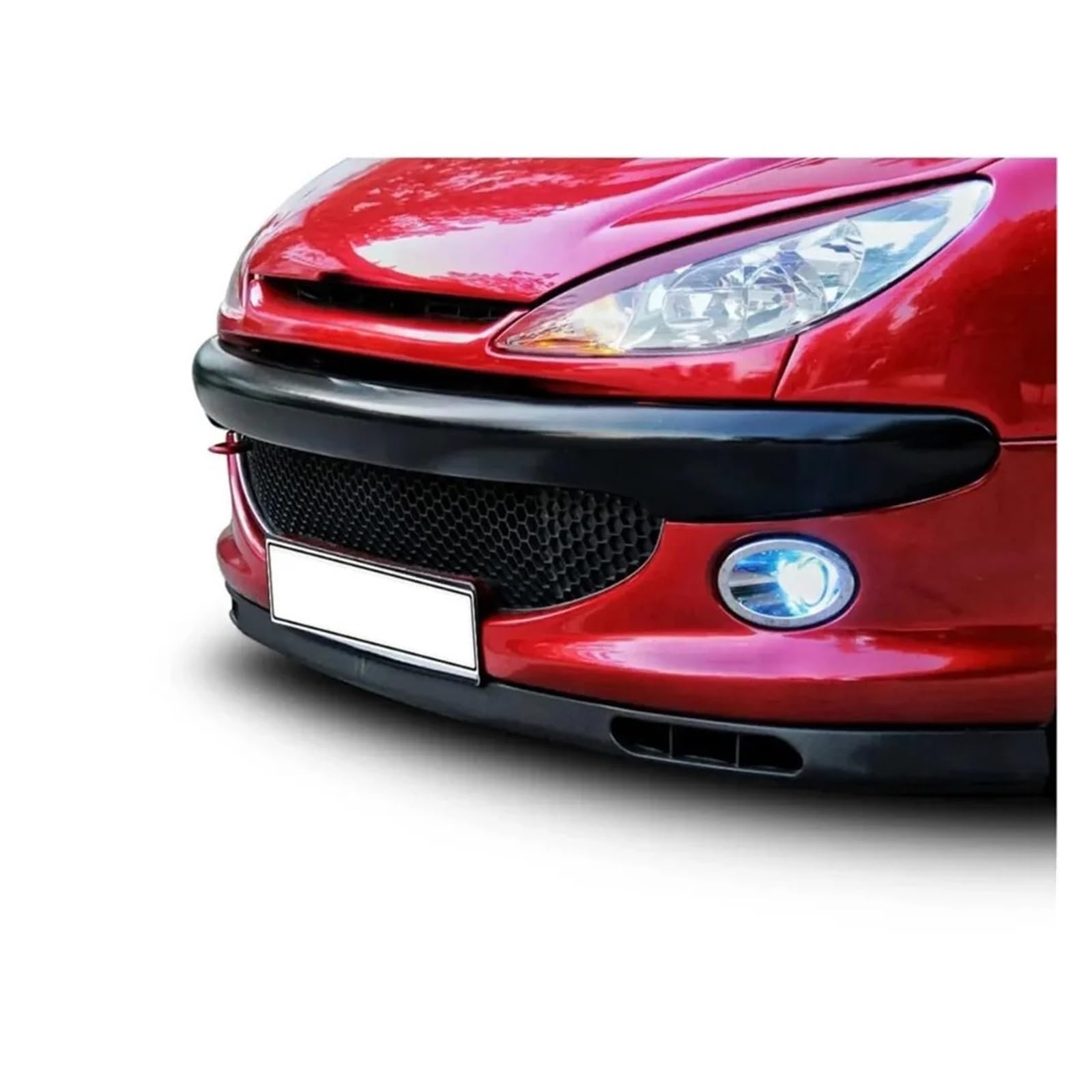 Spoiler Delantero para Peugeot 206 2 Uds Kit Carrocería Parachoques Delantero Accesorios Coche Difusor Divisor Alerón Parachoques Deportivo Piezas Exteriores Afinación Spoiler Parachoques(Model 1)