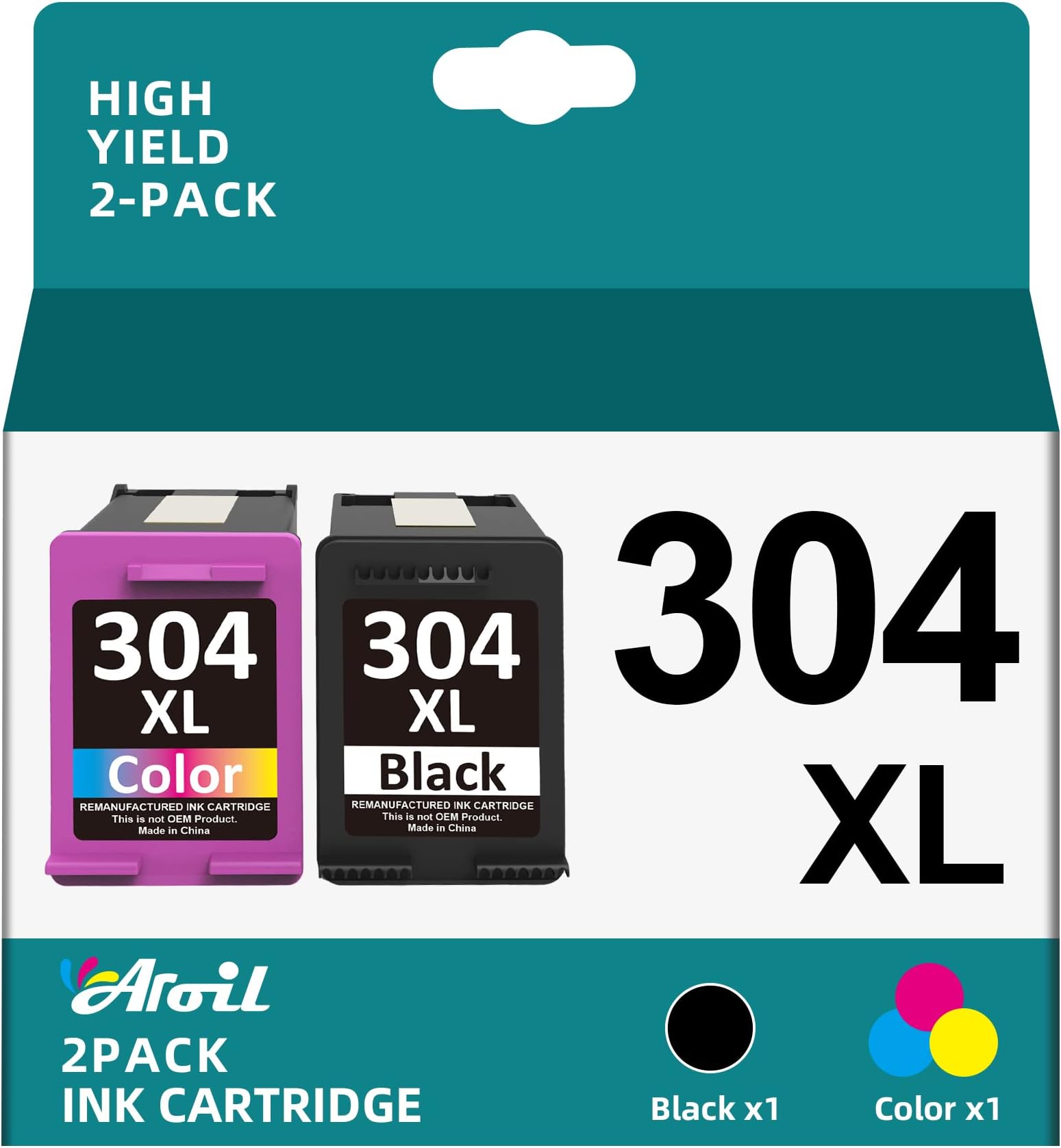 HP 304XL (N9K07AE) Original Druckerpatrone Farbe mit hoher Reichweite ...