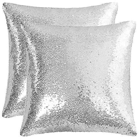 sourcing map Sequin Throw Pillow Covers Cover