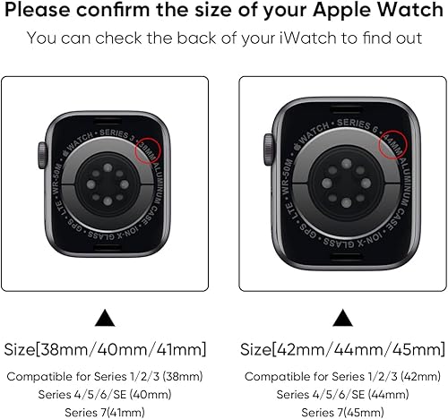 Miniatura 10 de Compatible con Apple Watch Band de 1.772 pulgadas, 1.732 pulgadas, 1.654 pulgadas, con funda antigolpes, correas deportivas para hombres y mujeres