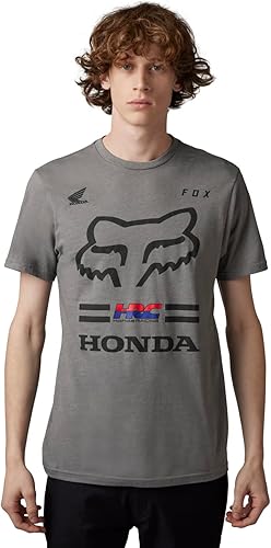 Fox Racing Camiseta de manga corta Standard Fox X Honda Premium para hombre