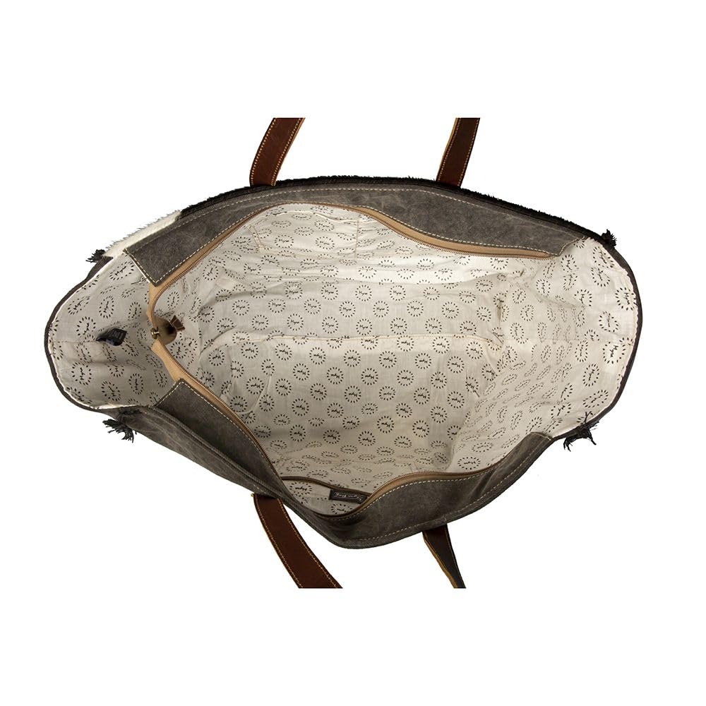 Myra Bag Weekender Bag für Damen - Western Upcycled Canvas & Leder Umhängetasche
