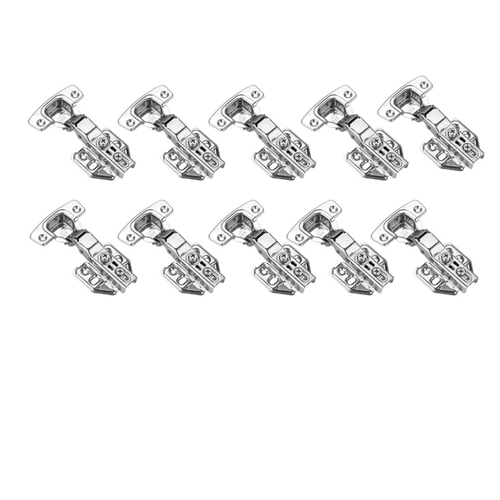 Psbdfldabfjc Half Overlay 10Pcs 2-20Pcs Cabinet Door Hinges Stainless Steel Hydraulic