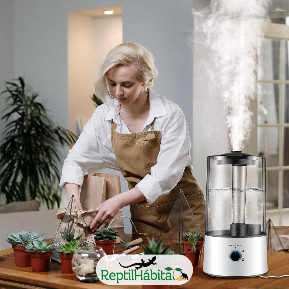 Nebulizzatore ad ultrasuoni per rettili - Ideale per anfibi e rettili - CREA Nebulizzatore sottile per idratazione e benessere