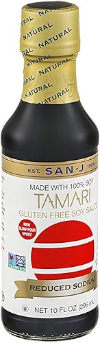 San-J - Tamari de sodio reducido etiqueta blanca