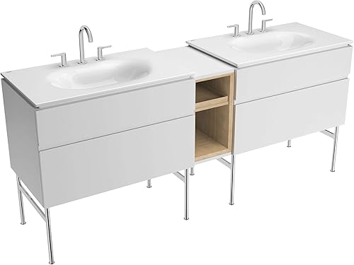 Miniatura 27 de American Standard 1297008.020 Studio S 24 - Fregadero de tocador - Centro de 8 pulgadas, color blanco