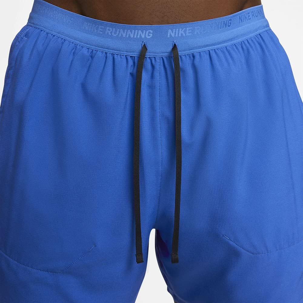 Nike Stride Men's Dri-FIT 5" Brief-Lined Running Shorts (as1, Alpha, s, Regular, Regular, Game Royal/Black, Regular Fit)