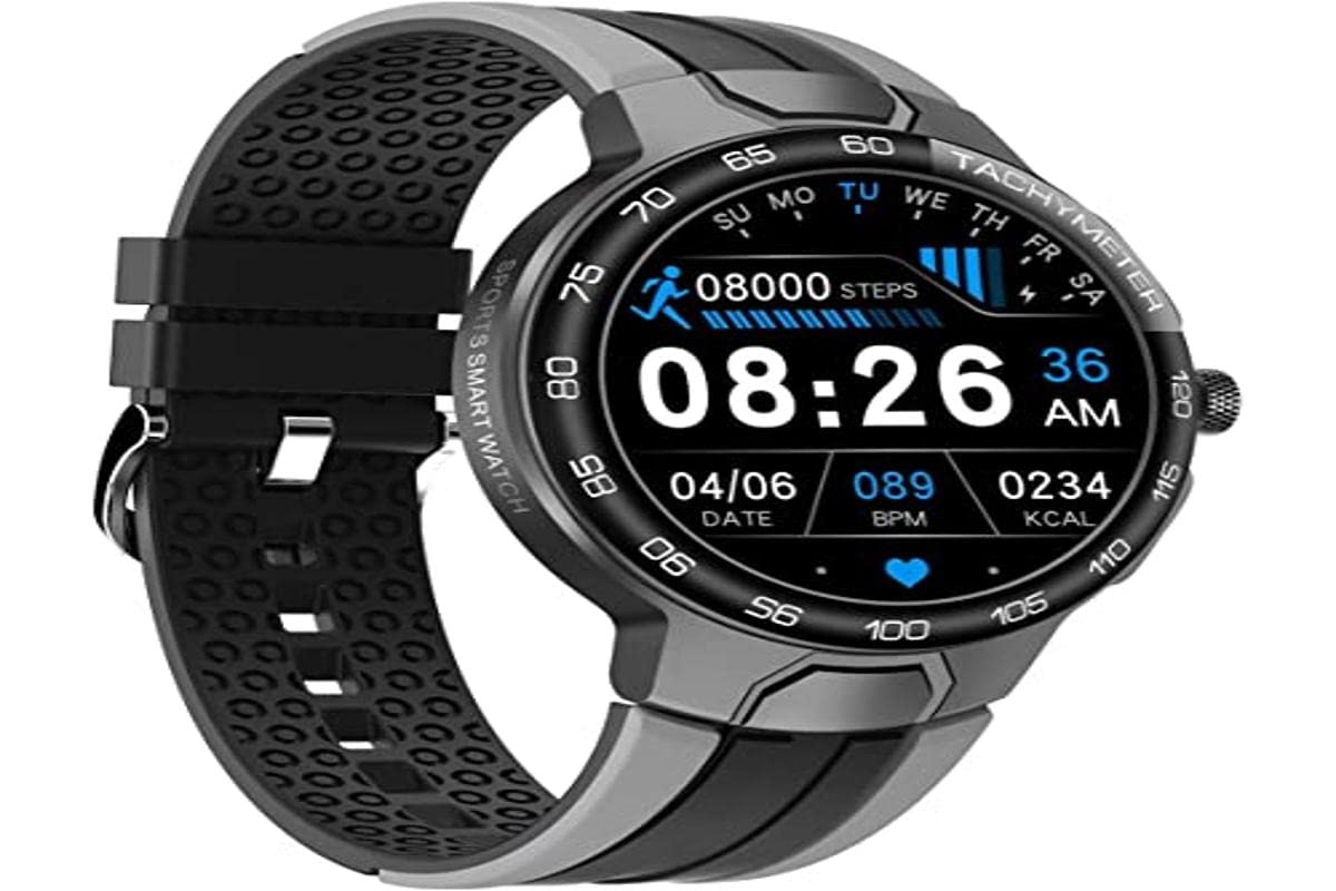 Men Smart Watch with Blood Pressure Oxygen Monitor,24 Modes of Exercise, Heart Rate Detection, Self-Defined Time Interface 6 Kinds of Mechanical Movement Style Theme Ui Dial Display