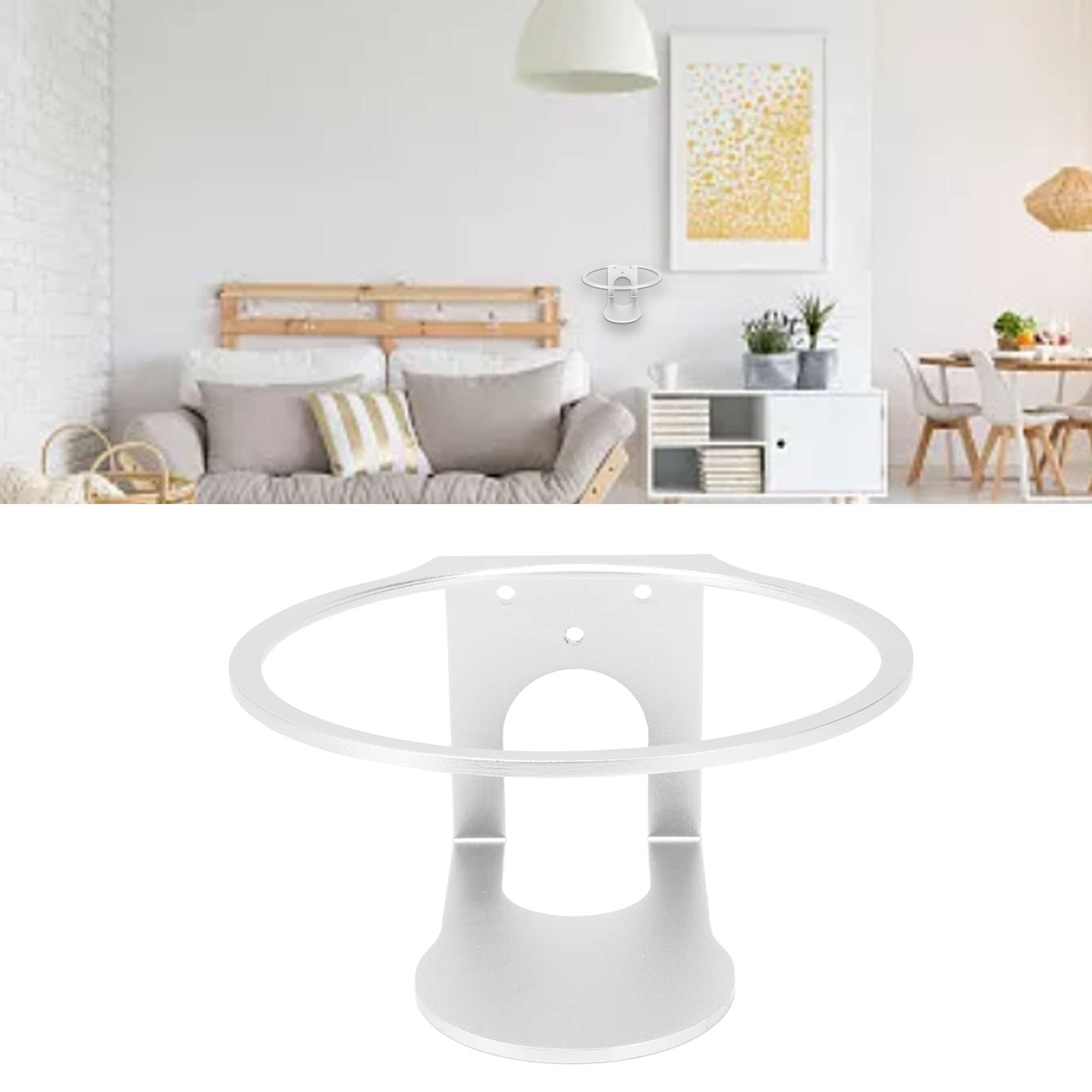Wandhalterung für HomePod 2. Generation 1. Generation, Lautsprecher-Wandhalterung aus Metall, Stabile Halterung, Platzsparend (Silber)