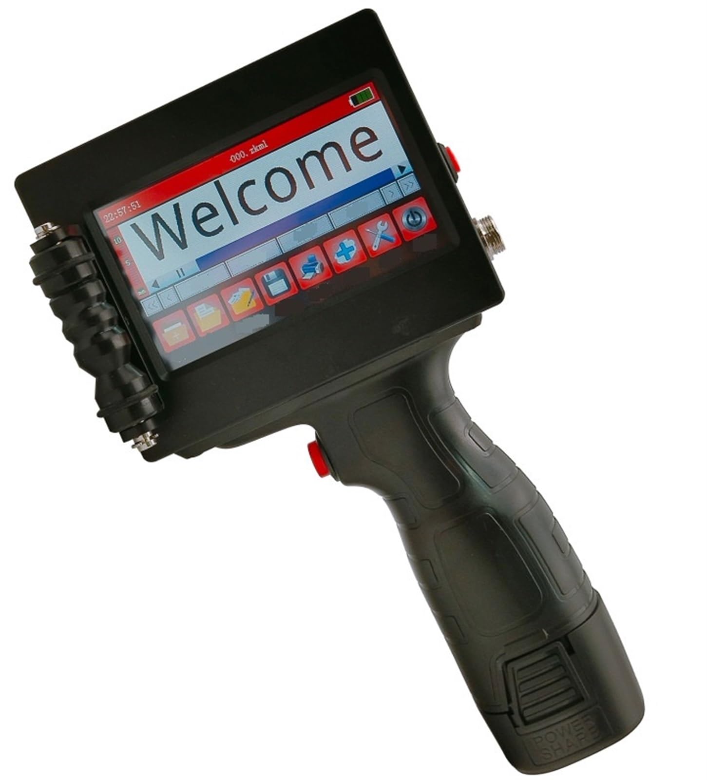 Inkjet Printer Printing Resolution Automatic Continuous Barcode Handheld For Plastic Bag The Weld Is Strong