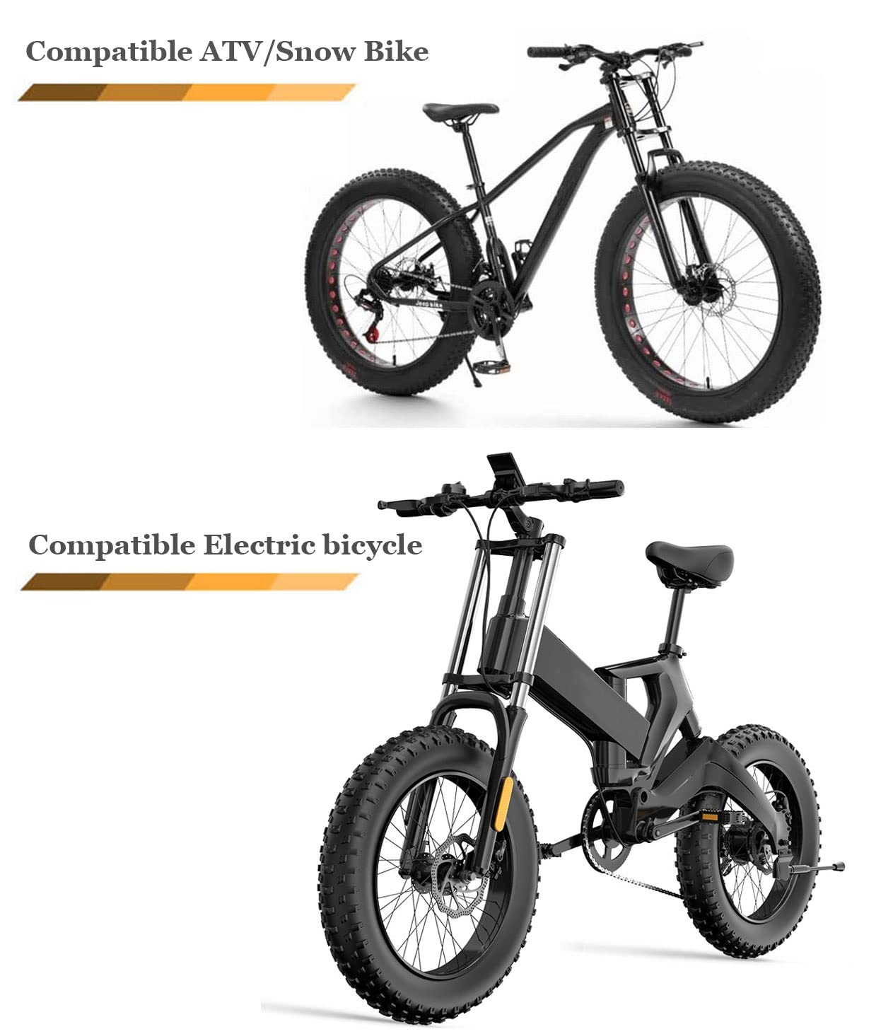 VPPV Forcella Bici Elettrica 26 Pollici MTB Freno Disco Bici 1-1/8" Sterzo 20 Pollici Forcella Ammortizzata per Bicicletta 170mm Escursione per Bici Neve/Spiaggia 4.0" (Size : 20 in)
