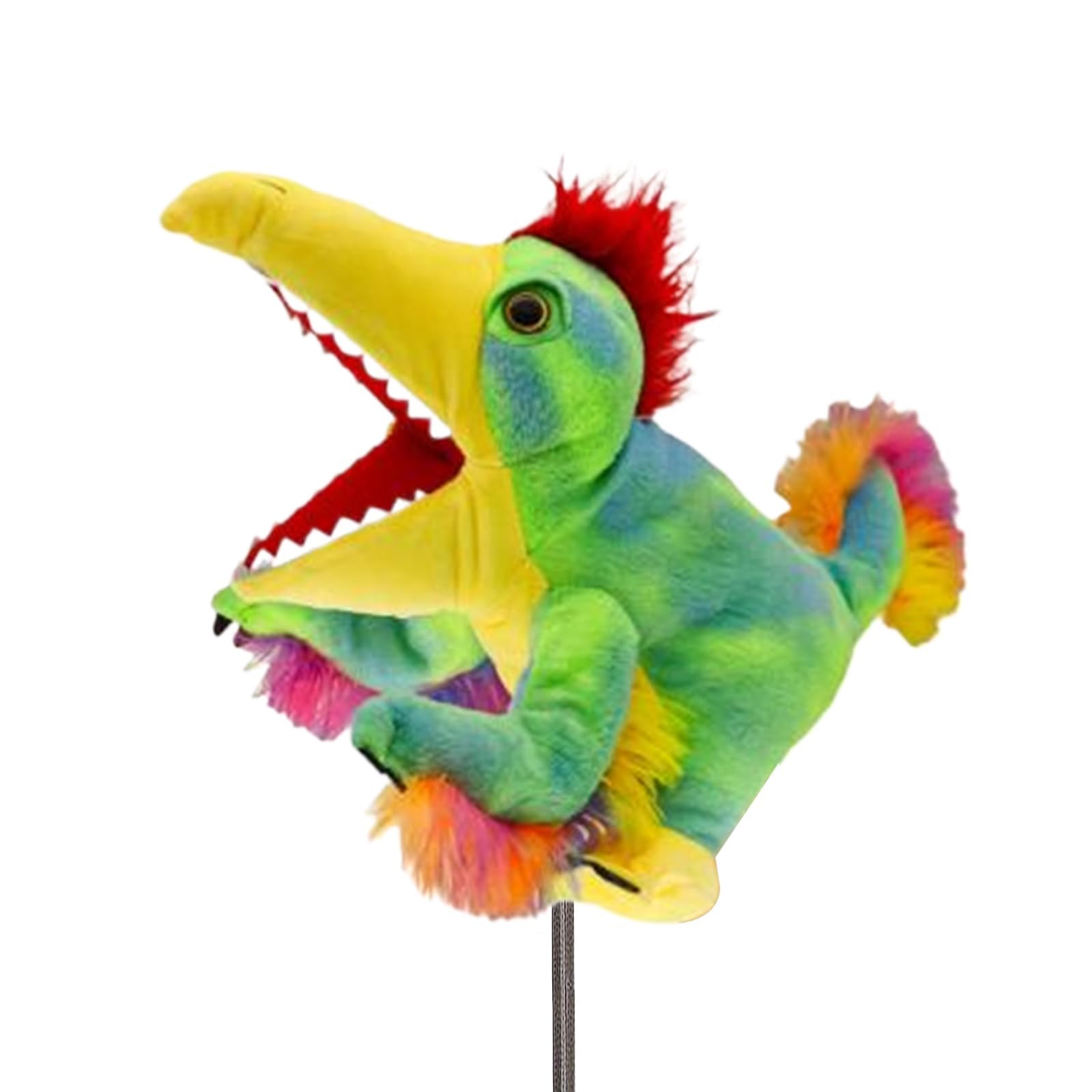 capybaraflying Realistic Plush Tail Feather Dragon Golf Club Cover, Fun Tail Feather Dragon Plush Club Head Cover, Small Size Fits Hybrids And Irons,Large Size Fits Standard 460cc Driver Head 6.5in โ image 1