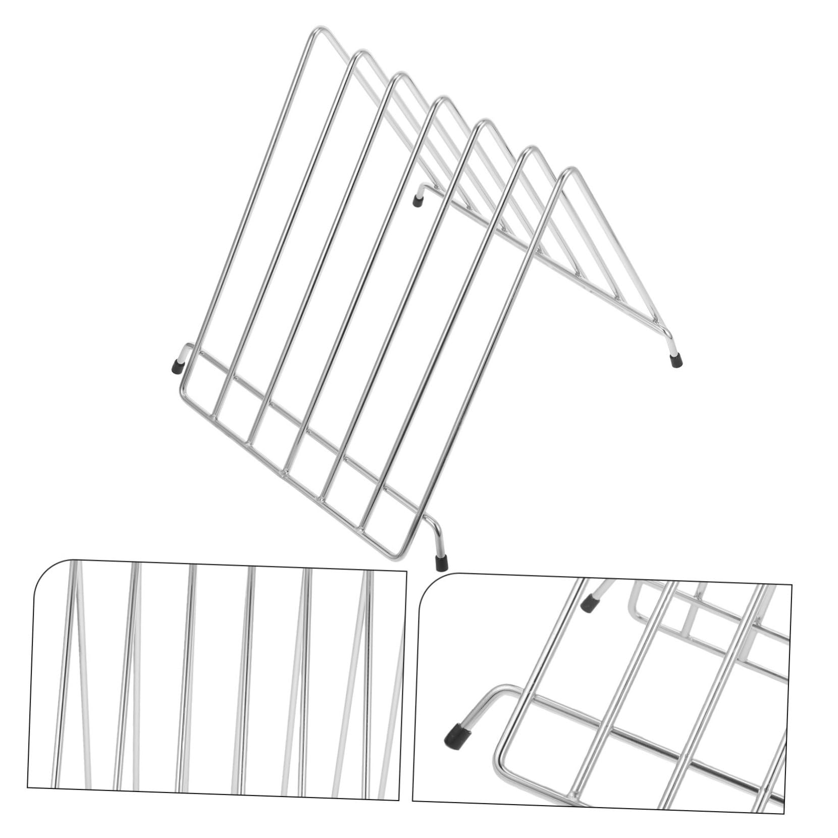 Support en Acier Inoxydable Résistant à L'usure pour Planche à Découper Design Ajouré, Capacité Plus Grosse pour Restaurants et Cantines