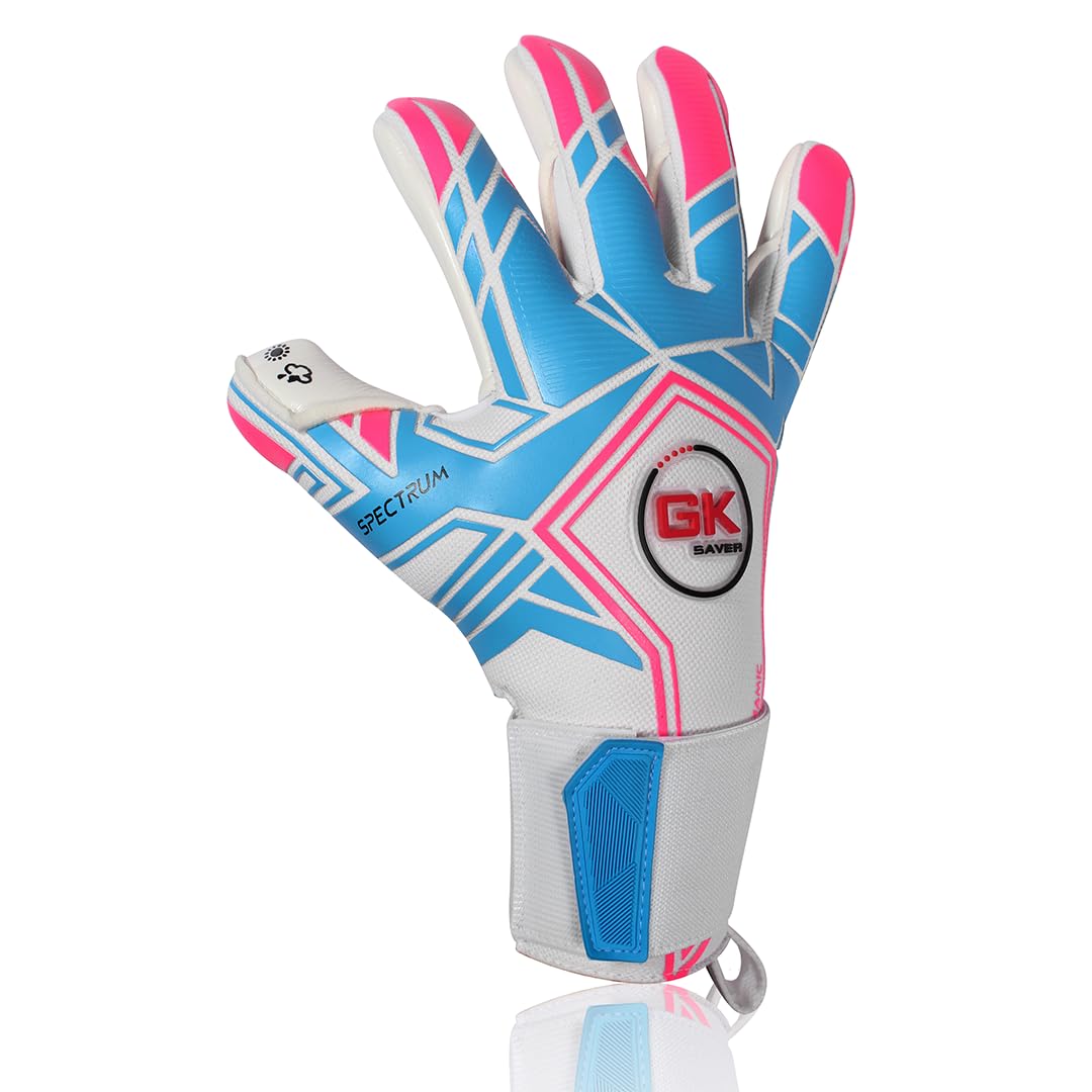 GK Saver Football Goalkeeper Goalie Gloves, Spectrum-S1, SIZE 9 - Image 4