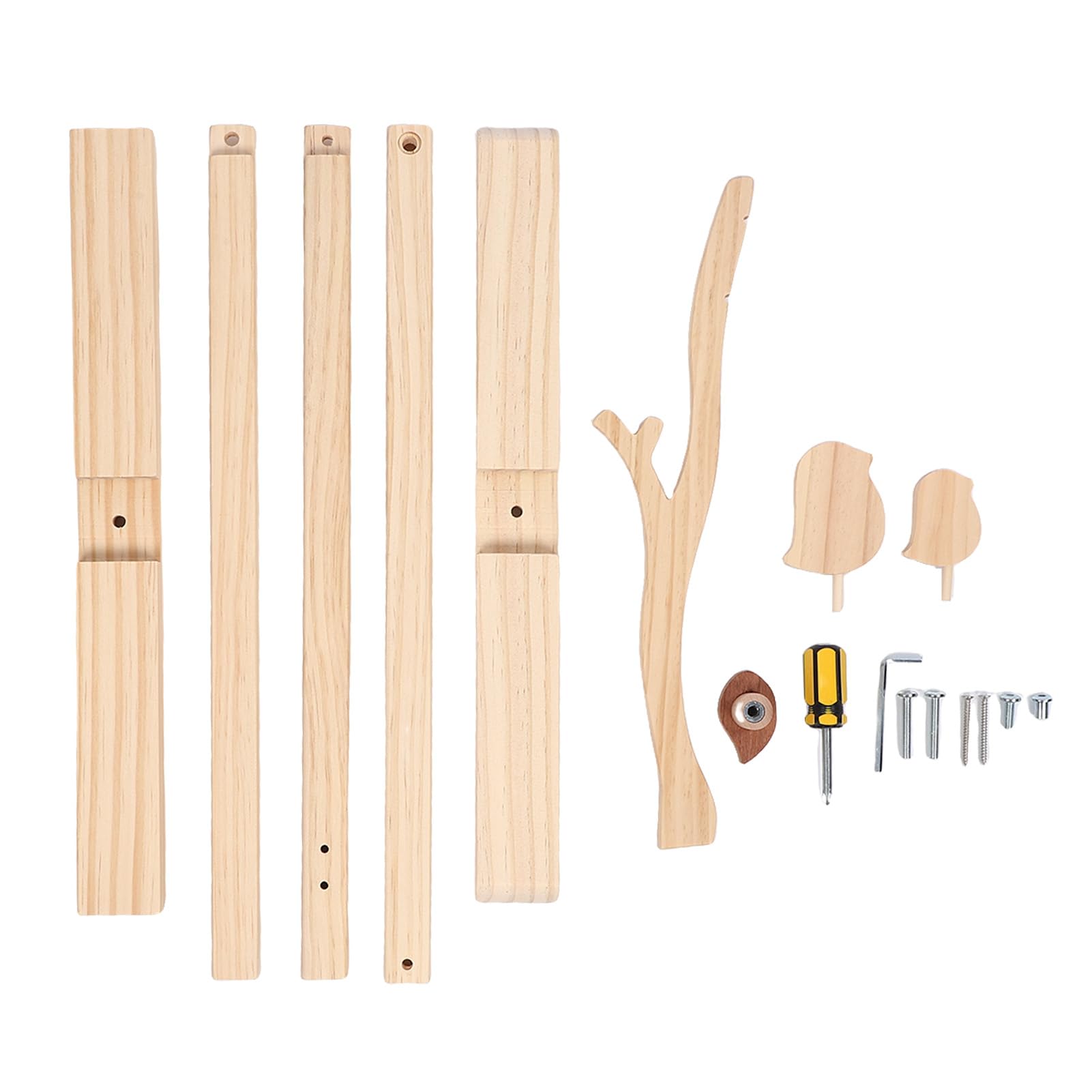 Wooden Floor Standing Crib Mobile Arm, Stable Support, Multifunctional Toy Holder, for Baby's Entertainment Space, Constructed with High Grade Materials