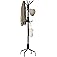 SONGMICS Coat Rack Freestanding, Metal Coat Rack Stand with 12 Hooks and 4 Legs, Holds Clothes, Hats, and Bags, for Entryway,