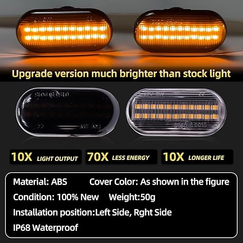 Miniatura 6 de 2 unids dinámicas LED luces de marcador lateral 12 V fluye luz de señal de giro montaje para Nissan Qashqai J10 Micra C Frontier D40 Navara Versa