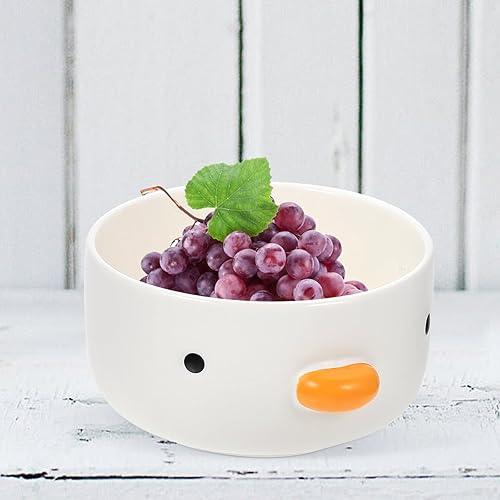 Miniatura 10 de Cuenco de postre con forma de pollito para ensalada, sopa, aperitivos, postres, cocina, hogar, cocina, color blanco