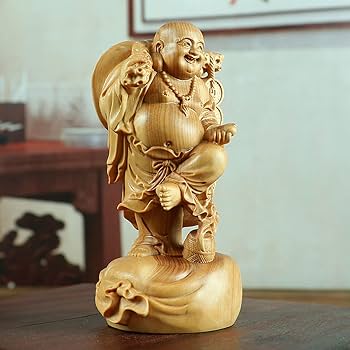 彫刻　オブジェ　置物　仏像 翡翠　瑪瑙　商売繁盛　布袋様 Amazon.co.jp: 仏像 布袋和尚 七福神 布袋さん 弥勒菩薩 弥勒仏