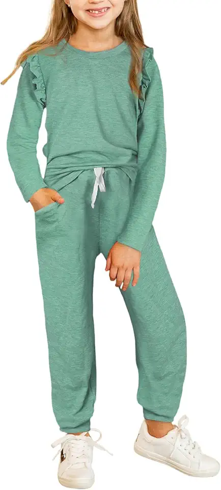 blibean Girls Fall Clothes Sets Fashion Sweatsuit Outfits Size 4-13 Years Old