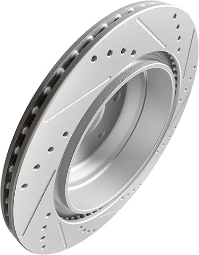 Miniatura 8 de WEIZE Kit de freno trasero y remolque, 4WD, pastillas de freno de cerámica de fibra de carbono y rotores de freno perforadosranurados, apto para