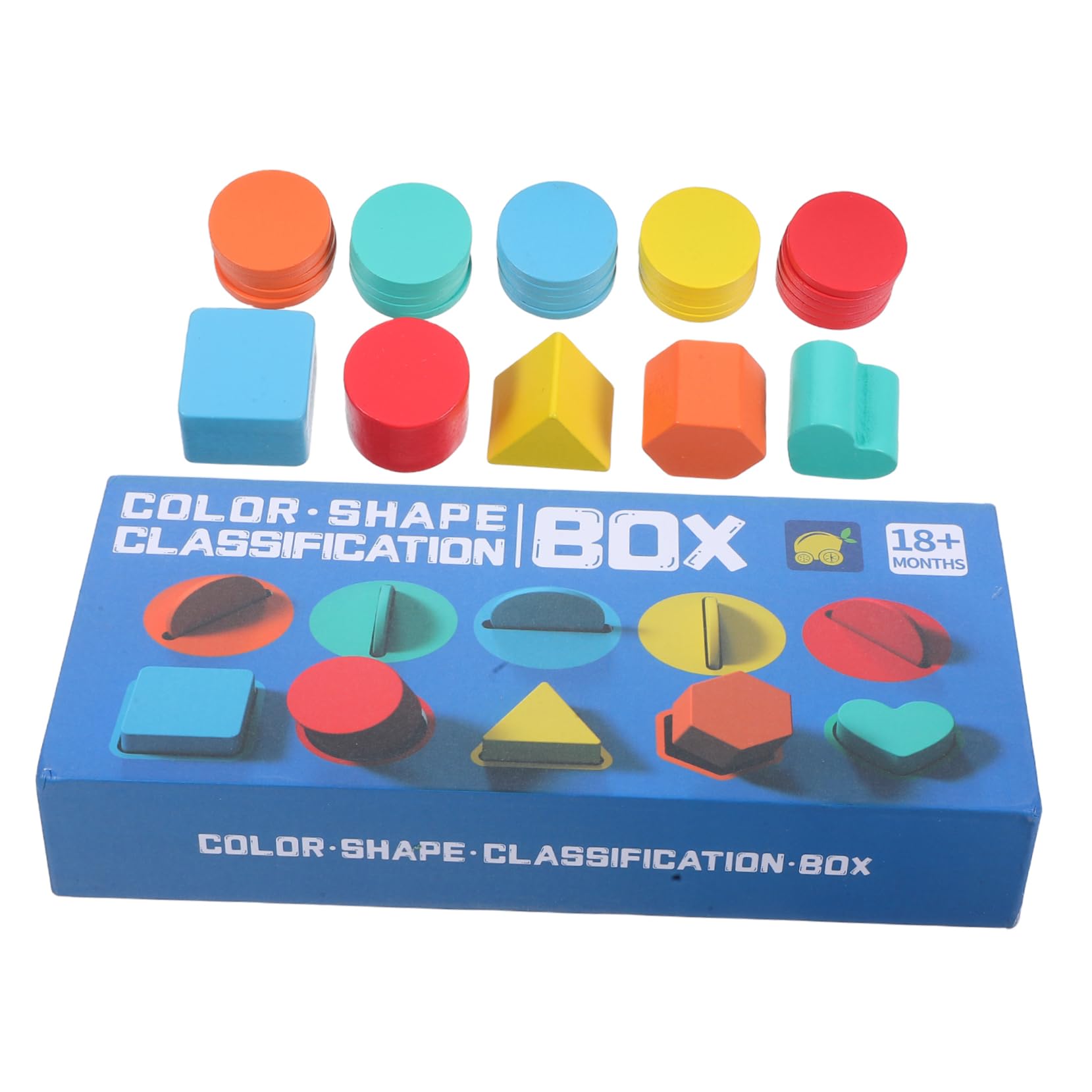 Operitacx 2 Boxen Holz Formen Sortierspiel mit Bunten Montessori Lernspielzeug für Kleinkinder Fördert Farb und Formenerkennung Motorische Entwicklung Sicheres Holzspielzeug Pädagogisches