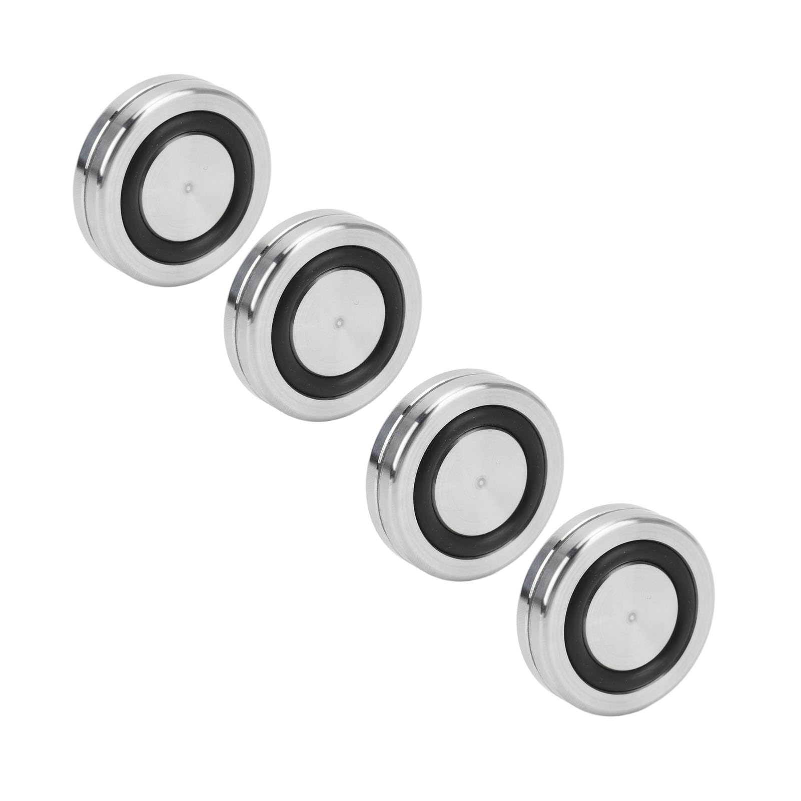 Alomejor Speaker Isolation Stand Feet, 38mm Durable Rubber (10mm) | Design antiscivolo, qualità del suono migliorata, ampia compatibilità, acciaio inossidabile, cuscinetti per altoparlanti