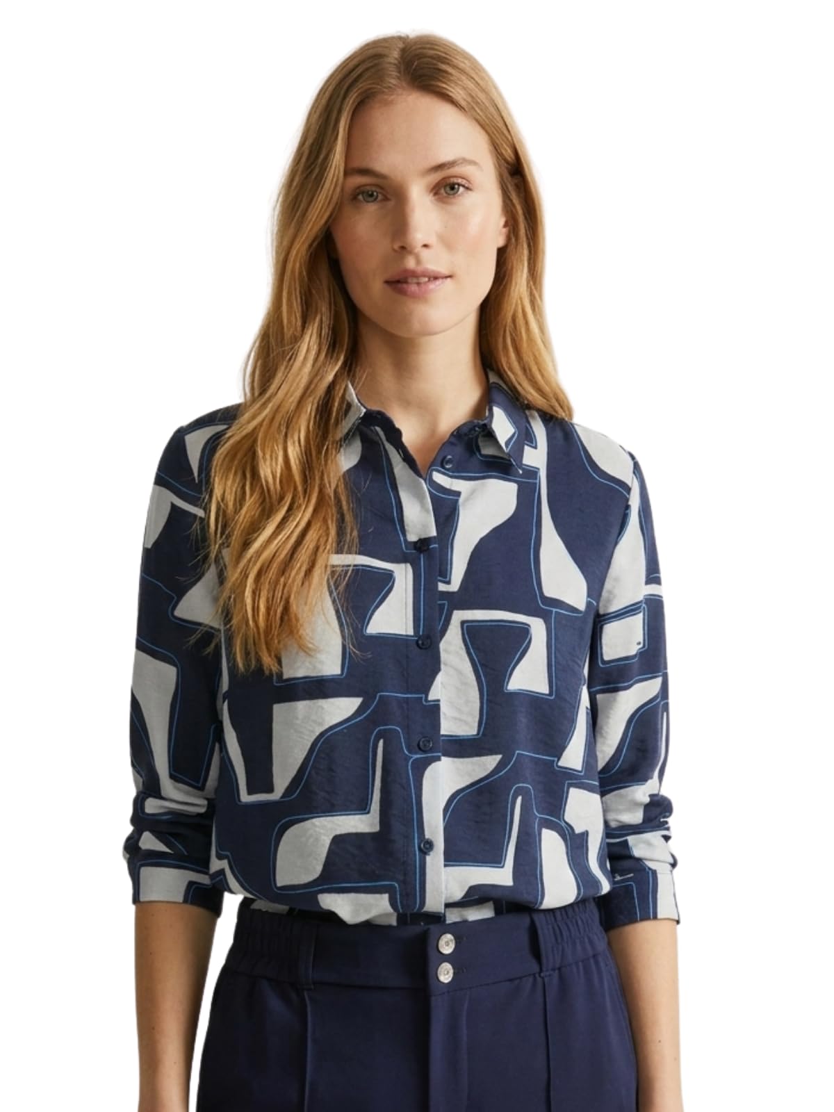 Women's Short Sleeve Button-Down Shirt | Printed Casual Crop Top | Stylish Collared Shirt for Women | Oversized Shirt for Women