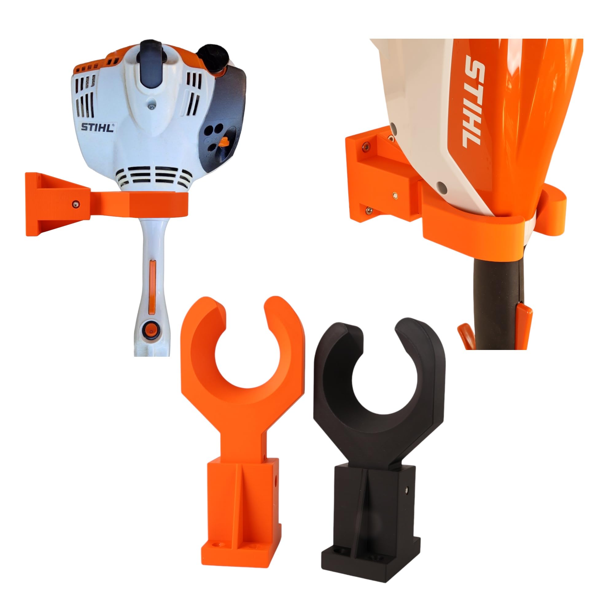 Wandhalterung Universal passend für STIHL FSA FS RGA FSE Freischneider Motorsense Rasentrimmer Wandhalter Halterung Zubehör (Schwarz)