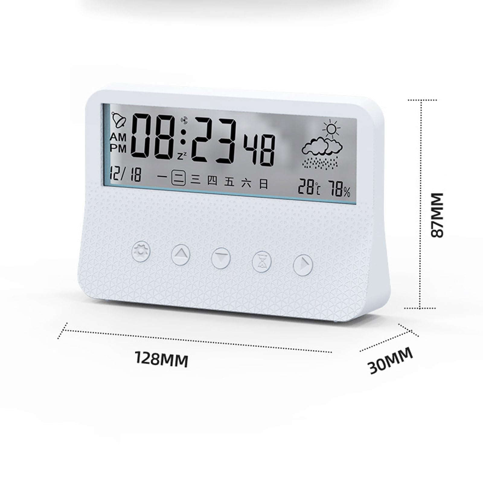 despertador, Reloj de mesa sencillo con función repetición alarma y