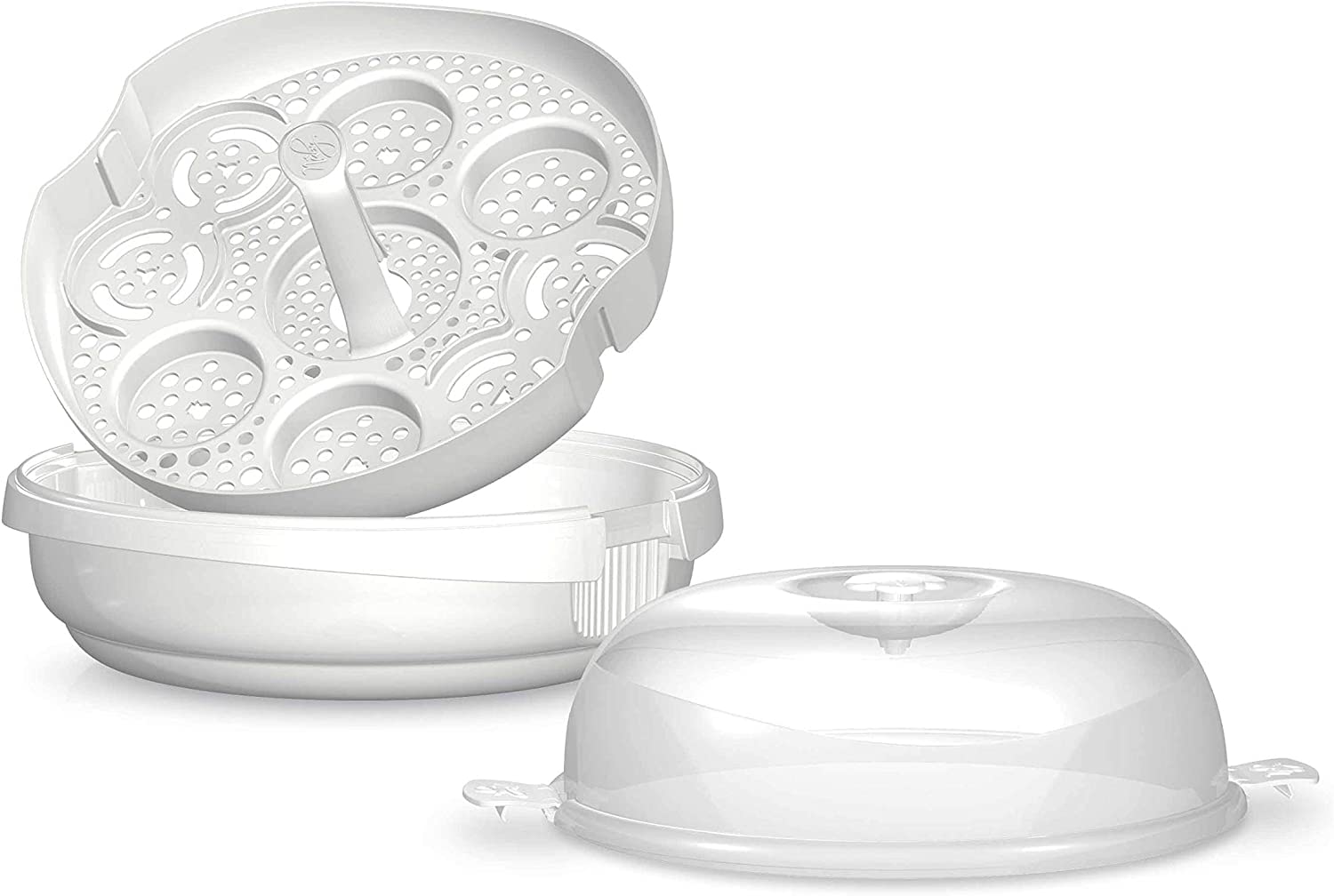 Nuby IDVP50 Sterylizator mikrofalowy z 2 butelkami do karmienia