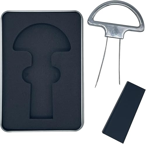 Abrebotellas Ah So - Abridor de vino, extractor de corcho de dos puntas, material de aleación de zinc de alta resistencia, fácil de transportar para