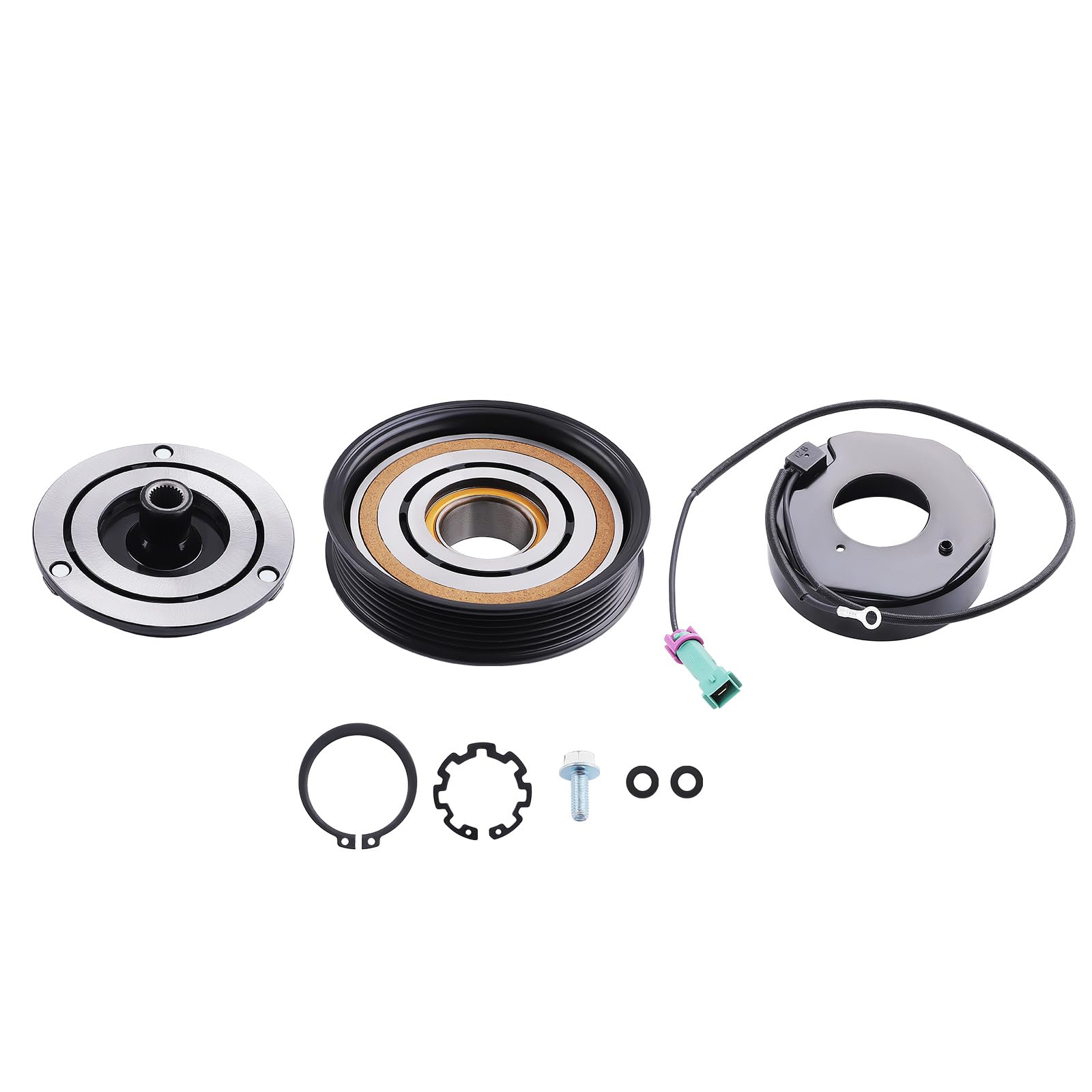 maXpeedingrods 4B0260805B, 4B0260805BX 12 V Magnetkupplung Klimakompressor Kupplung für Audi A4 Porsche 911 996 997 VW Passat 3B3 Variant 3B6 Skoda Superb 3U4 4B3260805, 4D0260805B