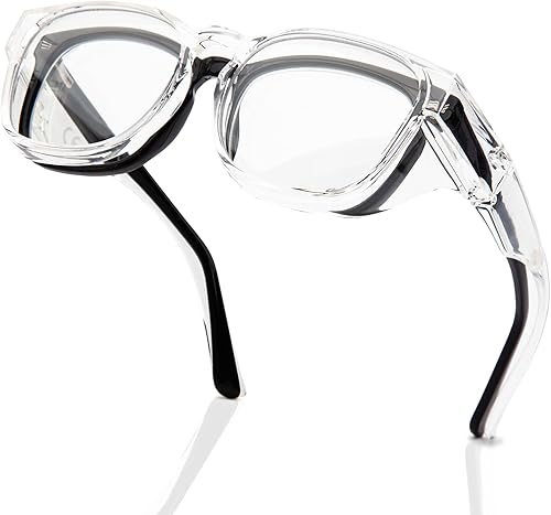 Miniatura 8 de LianSan Gafas de seguridad antivaho de gran tamaño para mujer, con certificación Z87.1, para enfermeras, gafas tintadas para colocar sobre gafas