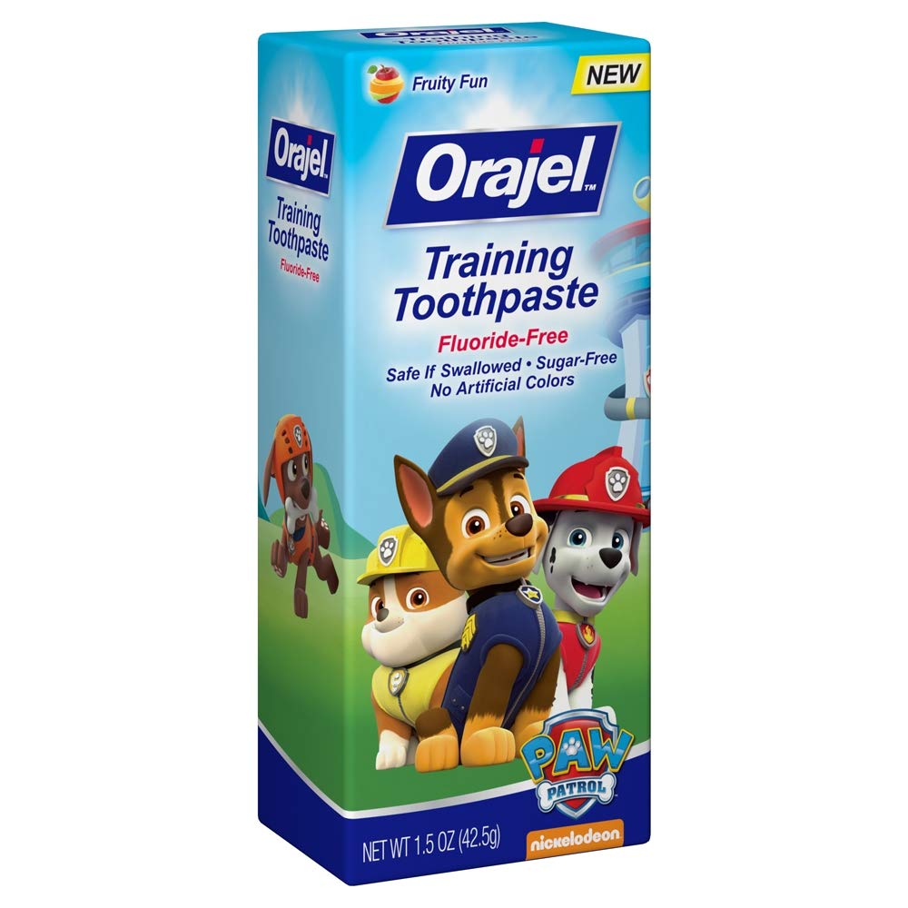 Orajel Toddler Training Toothpaste Tooty Fruity Flavor 1.50 Oz (Pack of 4)