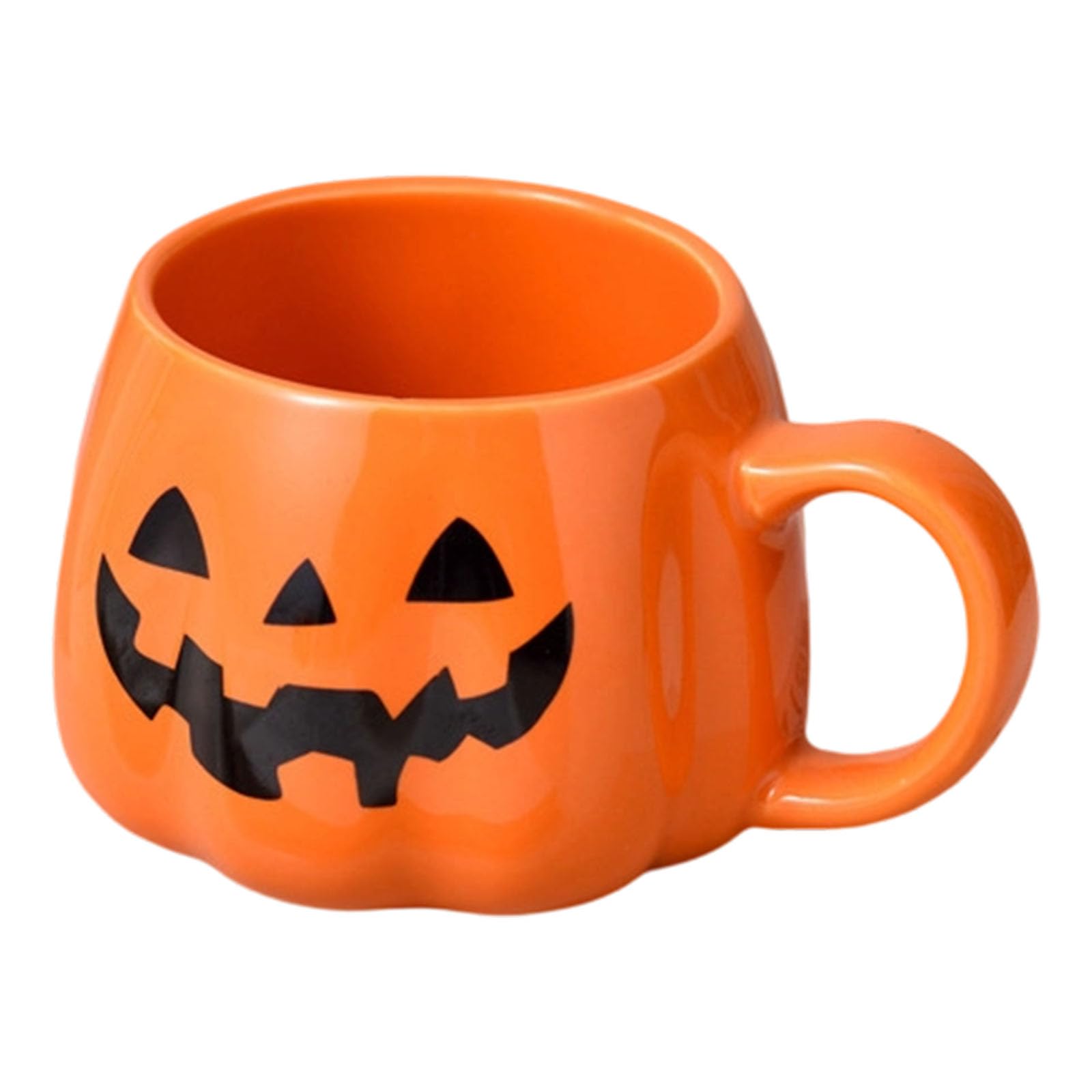 Elnwnnkc Ceramic Pumpkin Cup Halloween Oriented Cup with Not Deadly Luminousness Excellent for Daily Use Kitchen Dining Otherwise Present Thoughts Halloween Pumpkin
