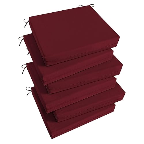 Basic Beyond Outdoor Chair Cushions Set of 6, Square Corner