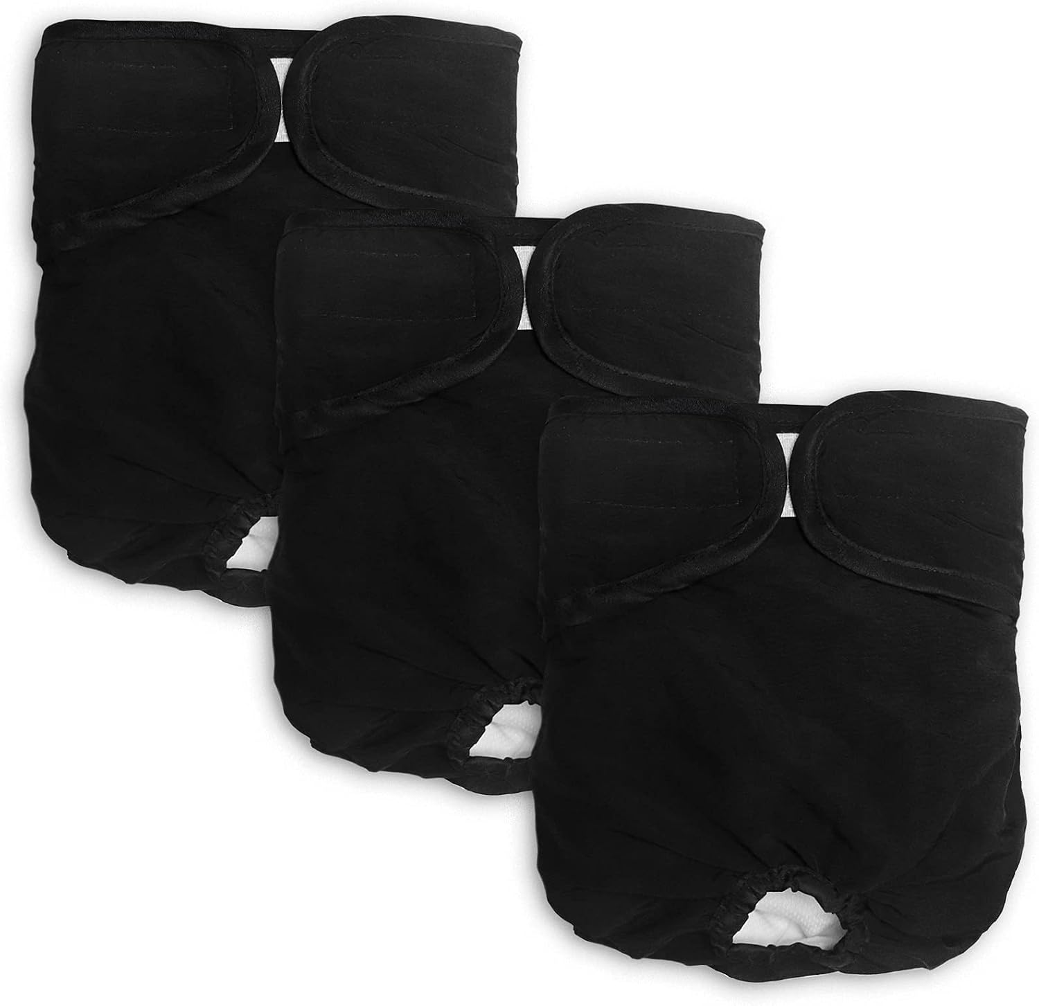 NC Dog Diapers Female Washable(3Pack),Highly Absorbent No Leak Reusable Doggie Diaper Wraps Female Incontinence, Size Adjustable Durable…