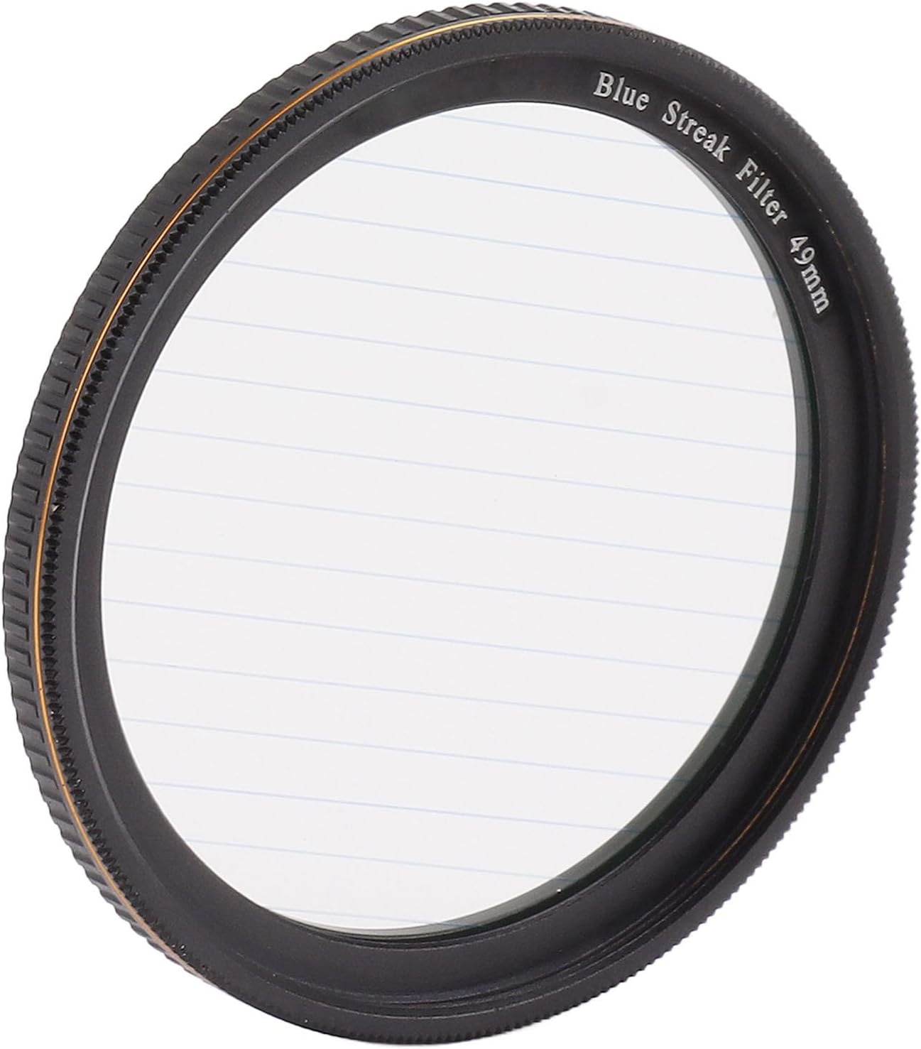 Blue Streak Special Effects Filter - Optical Glass Blue Streak Filter for Night with Captivating Streak Effects, Versatile Filter for Wide Applications (49mm)