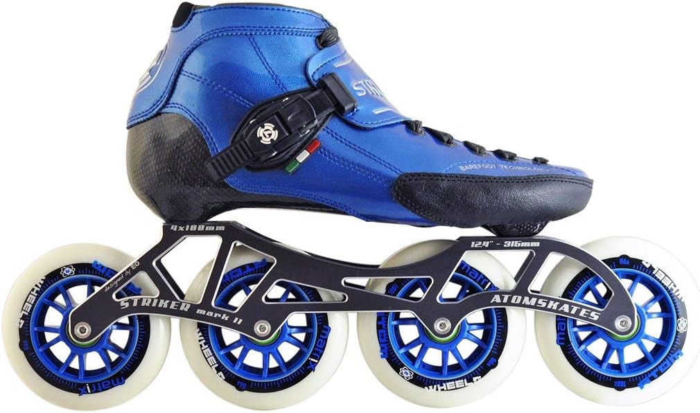 Atom Luigino Strut Inline Skate Package (Atom Matrix Wheels 90mm, Bionic ABEC 7)