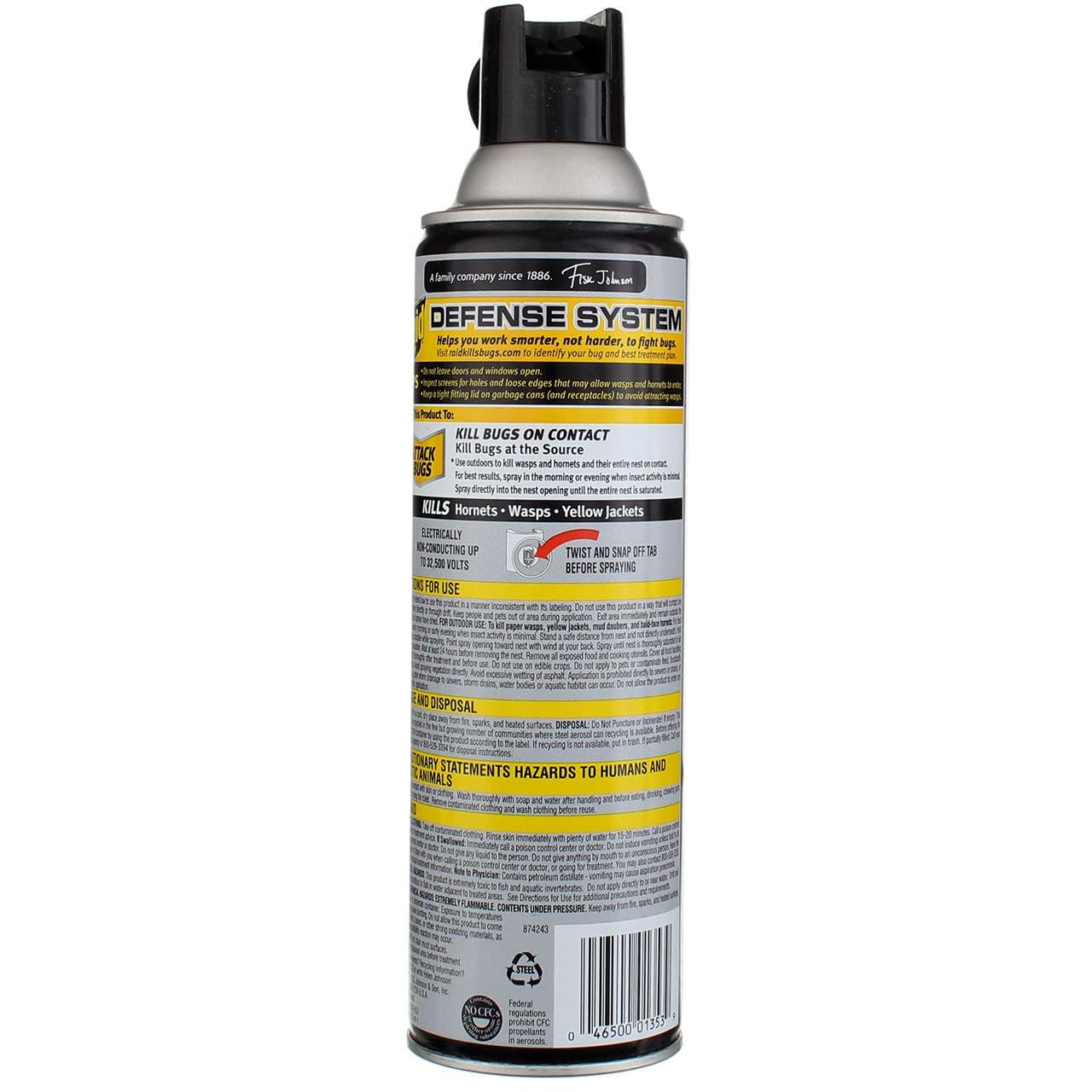 Raid Wasp & Hornet Killer Spray 14 oz (Pack of 5)