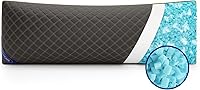 YZ HOME 20x54 Inch Adjustable Shredded Blue Memory Foam Body Pillow Insert - Firm Support for Side Sleepers, Pregnant Women, Grey