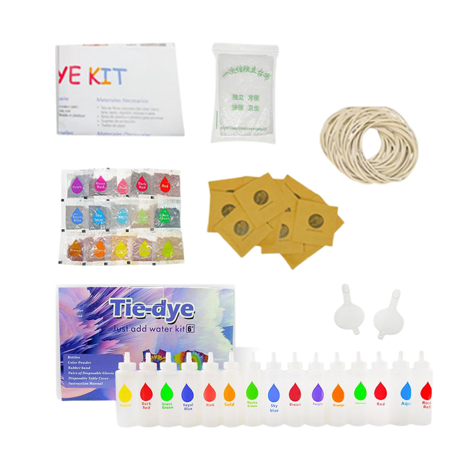 Tie-Dye-Set für Kinder Werkzeug zum Färben von Kleidung