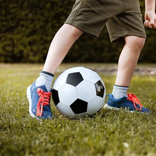 Miniatura 6 de Soccer Ball Sizes 3 4 5 for Boys Girls Adults Training Indoor Outdoor Lawn Sports in Red Blue Green Black White