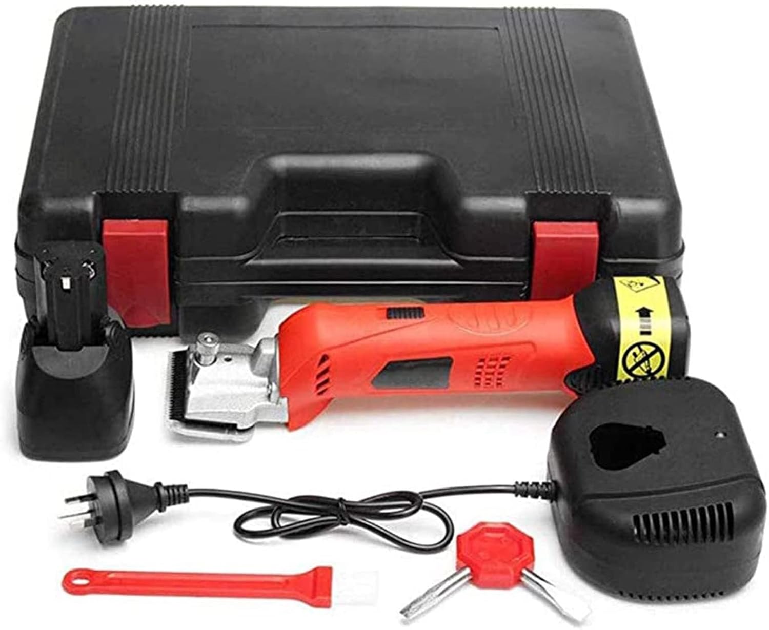 Cordless Horse Shears, Rechargeable Electric Animal Clipper for Horses, Goats, Llamas, Alpacas, 450W, Fast Cut, Low Noise, Adjustable Speed