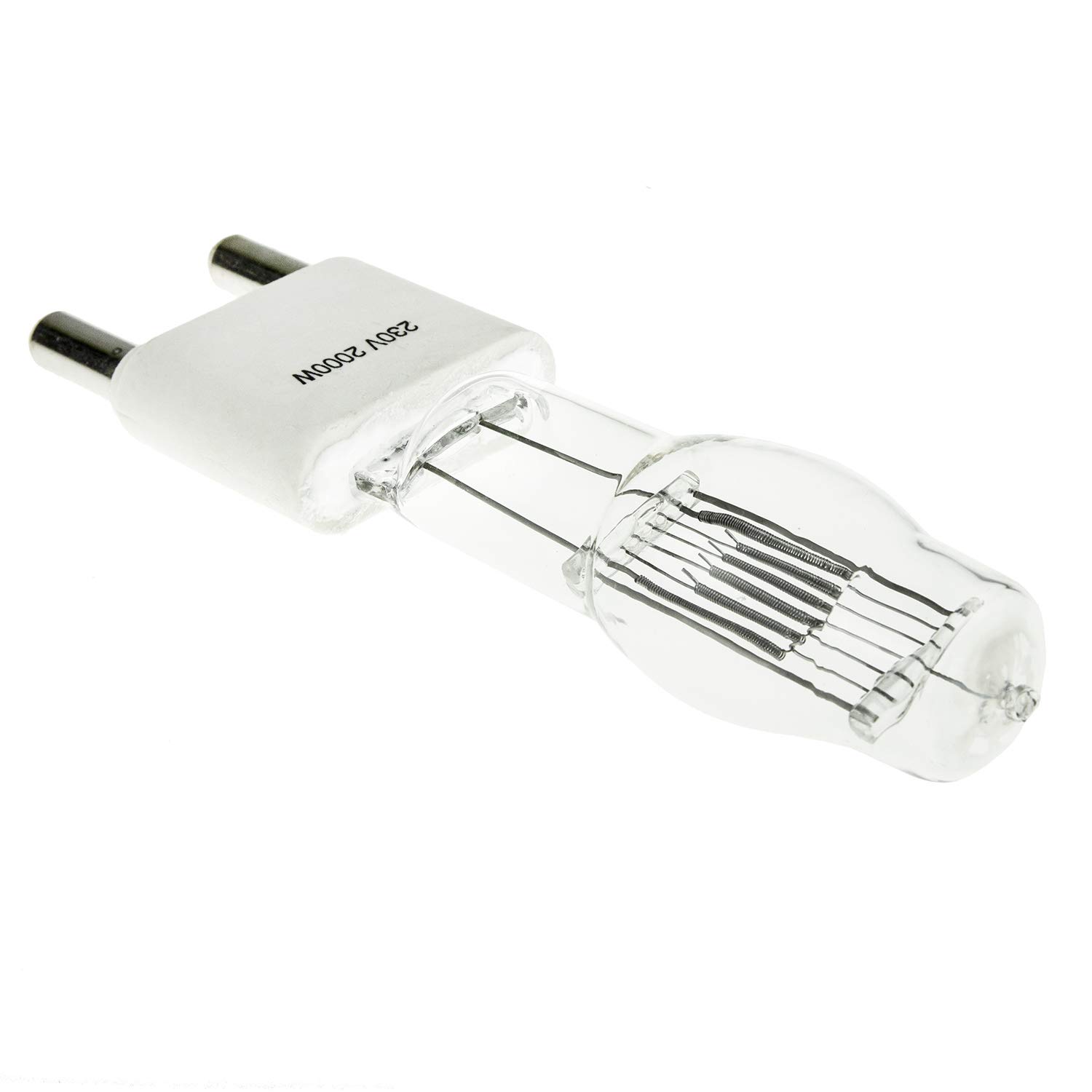 Pyxelstudio 5 x 2000W 3200K Halogen Glühlampe Halogenlampen Warmweiss Fresnel Tungsten Video Dauerlich Lampe 230V GY38