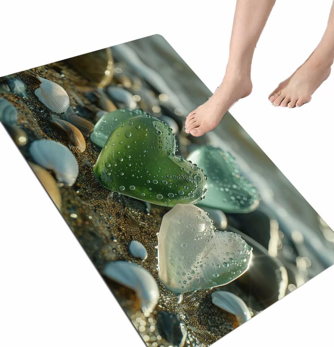 Tapis de bain super absorbant en pierre naturelle antidérapant
