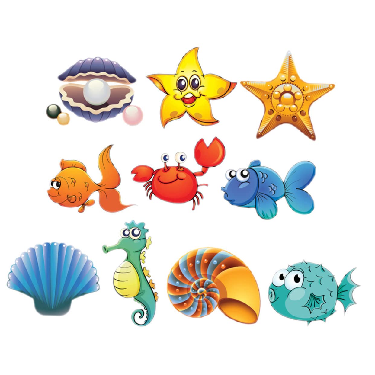 Alipis 2 Juegos Baño Pegatinas Antideslizantes Etiqueta De La Pared De Animales Marinos Hilos De Bañera Olfateando Animales Marinos Fideos Niño De Polivinilo Dibujos Animados