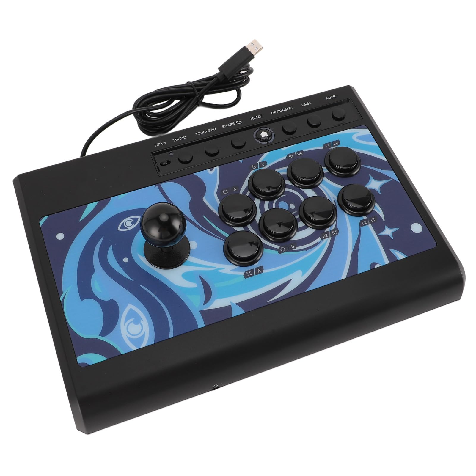 Tomantery Fight Stick Juego de Alto Rendimiento Fighting Joystick para para para PC Base Antideslizante